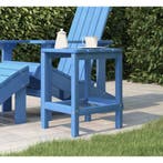 vidaXL Tuintafel Adirondack 38x38x46 cm HDPE aquablauw, Tuin en Terras, Tuintafels, Verzenden, Nieuw