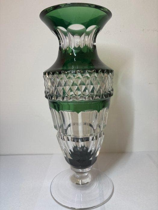 Val Saint Lambert - Vaas - Gary - Kristal - Gary-model, Antiquités & Art, Antiquités | Verre & Cristal
