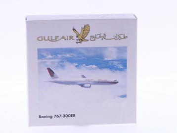 Schaal 1:500 Herpa GULF767 Gulf Air Boeing 767-300ER Reg...., Ophalen of Verzenden