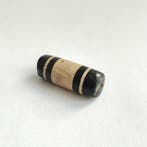 Oud-Tibetaans of Nepalees Etched Black Stone Zwart-wit