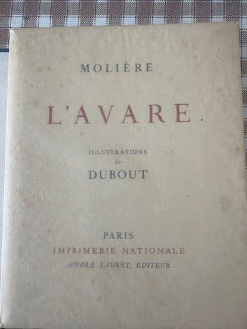 Molière / Dubout - LAVARE - 1950