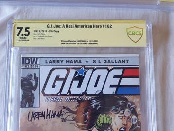 G.I. Joe - a real american hero#162-Signed by Larry Hama