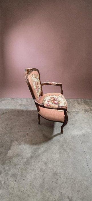 Fauteuil à la reine - Fauteuil Cabriolet de Style Rococo /