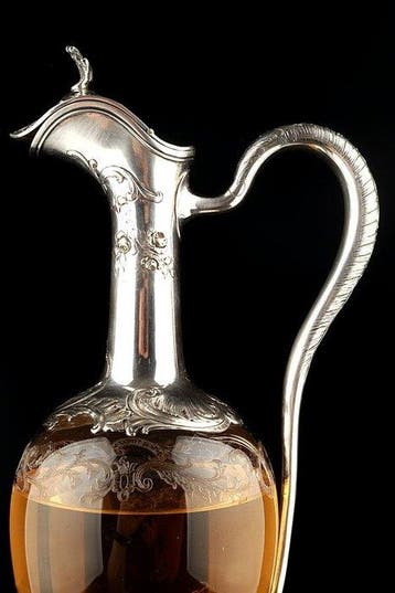 Auguste Guyot - Karaf - .950 zilver, Antiek en Kunst