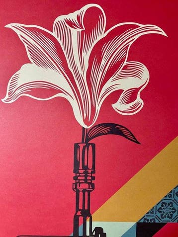 Shepard Fairey (OBEY) - AR-15 Lily (2016)