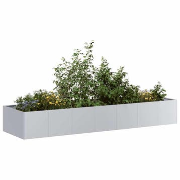 vidaXL Plantenbak 280x80x40 cm gegalvaniseerd staal, Verzenden