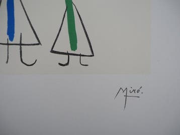Joan Miro (1893-1983) - Famille à létoile, Antiek en Kunst