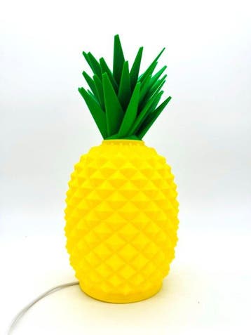 Tafellamp - Plastic - ananas, Antiek en Kunst