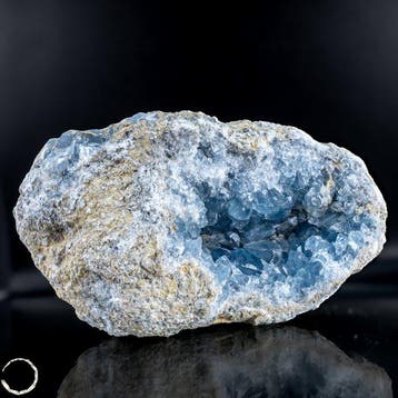 Natuurlijke celestiet-druse – Hemelsblauwe schat uit de