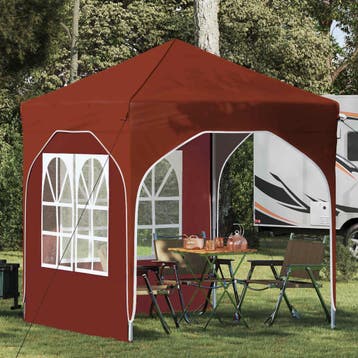 vidaXL Pop-up Feesttent 192 x 192 x 245 cm Terracotta, Verzenden, Nieuw