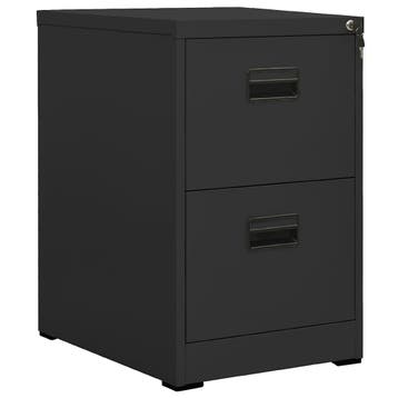vidaXL Archiefkast 46x62x72,5 cm staal antracietkleurig, Huis en Inrichting, Verzenden, Nieuw