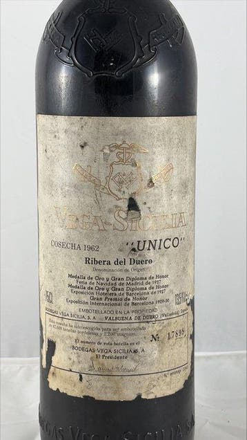 1962 Vega Sicilia Único - Ribera del Duero Gran Reserva - 1, Verzamelen, Wijnen, Nieuw