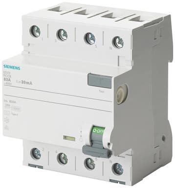 Siemens 5SV Aardlekschakelaar - 5SV37466, Verzenden