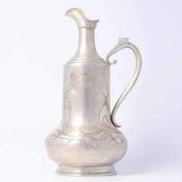 Art Nouveau. Schenkkan. - Aiguière - Argent 875 (84, Antiek en Kunst