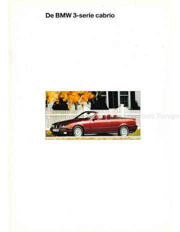 1994 BMW 3 SERIE CABRIOLET BROCHURE NEDERLANDS