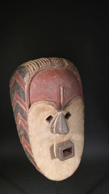 Houten masker - Giftand - Gabon (Zonder minimumprijs)