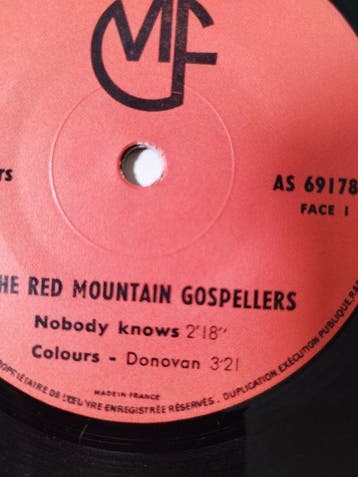 The Red Mountain Gospellers - Nobody knows - Rare 7 single, Nieuw in verpakking