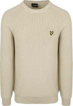 Lyle & Scott Rib Pullover Greige maat Maat 52/54 (L) Heren, Maat 52/54 (L), Verzenden, Nieuw, Lyle and Scott