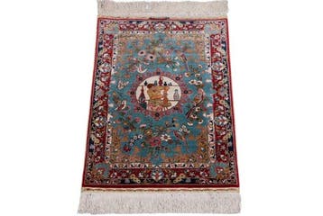 Silk Hereke Signed Ozipek Carpet with 13/13 Quality -, Nieuw