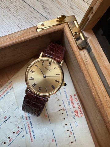 Piaget - altiplano 18kgold sunburst champagne dial Roman, Nieuw