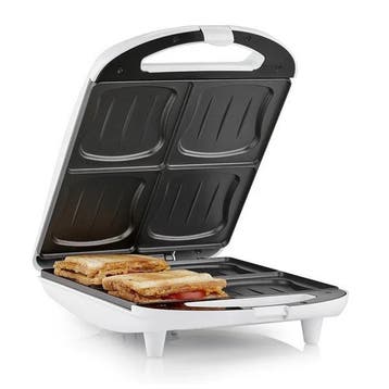 Tristar SA-3065 Tosti-ijzer XL Anti-aanbaklaag Wit — Zeer, Verzenden, Nieuw