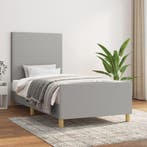 vidaXL Bedframe zonder matras 80x200 cm stof lichtgrijs, Verzenden, Nieuw