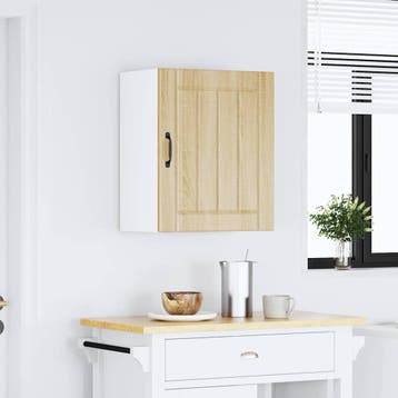vidaXL Keukenbovenkast Lucca bewerkt hout sonoma, Huis en Inrichting, Verzenden, Nieuw