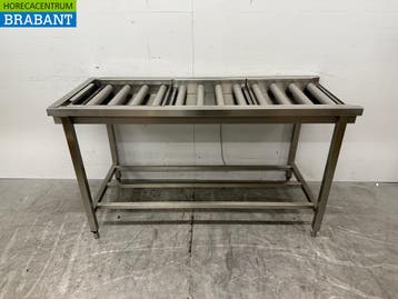 Acier inoxydable Table dégouttage / convoyeur à rouleaux, Verzenden