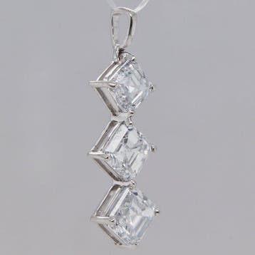Zonder minimumprijs - Hanger - 14 karaat Witgoud - 2.08ct.