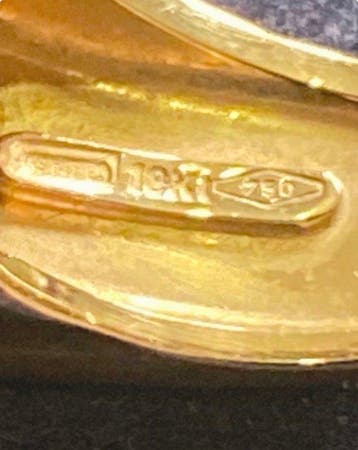 La Nouvelle Bague - Ring - 18 karaat Geel goud, emaille -, Nieuw