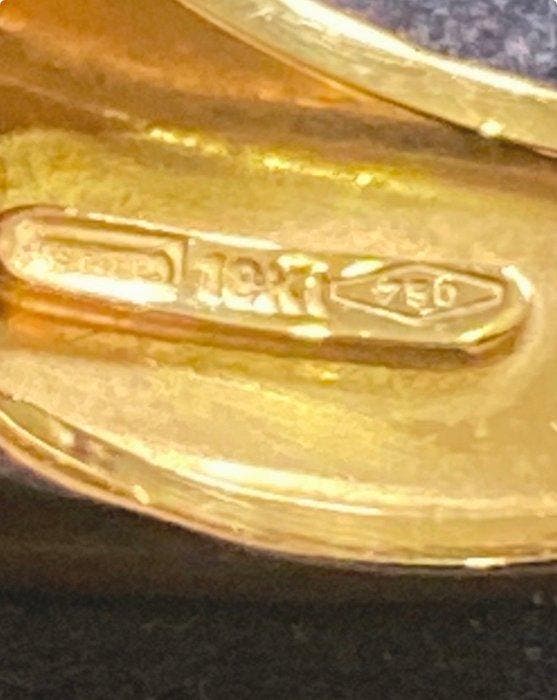 La Nouvelle Bague - Ring - 18 karaat Geel goud, emaille -, Bijoux, Sacs & Beauté, Bagues