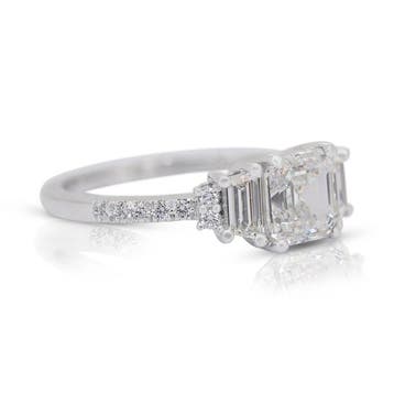 Ring - 18 karaat Witgoud - 1.96ct. tw. Diamant (Natuurlijk), Nieuw