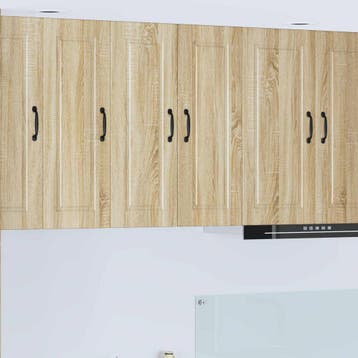 vidaXL Wandkast PORTO 2 st Sonoma Eik Bewerkt hout, Verzenden, Nieuw