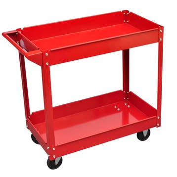 vidaXL Gereedschapstrolley 100 kg rood, Doe-het-zelf en Bouw, Verzenden, Nieuw