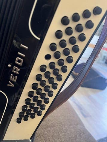 Hohner - Verdi l - - Accordeon - Duitsland - 1980 (Zonder, Muziek en Instrumenten, Blaasinstrumenten | Blokfluiten, Nieuw