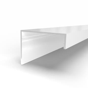 Afdekkap zijkant lichtstraat-4000 mm-Wit gelijkend RAL 9010, Verzenden, Nieuw