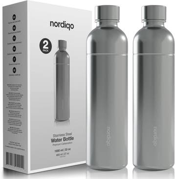 Nordiqo RVS Fles 1L | Tweede kansje | OP = OP (drinkfles), Verzenden, Nieuw