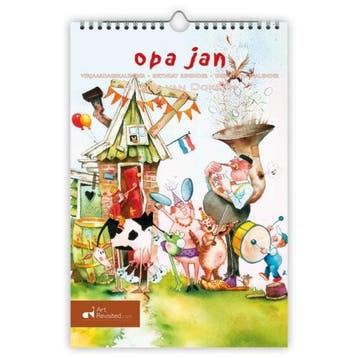 Marius van Dokkum - OPA JAN verjaardagskalender 21 x 30, Ophalen of Verzenden