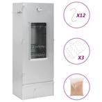 vidaXL BBQ-rookoven met houtsnippers 44,5x29x110 cm staal, Verzenden, Nieuw