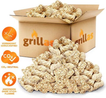 15 kg biologische open haard- en barbecue-aanmaakblokjes, Verzenden, Nieuw