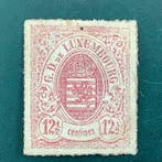 Luxembourg 1865 - Écu héraldique de 12,5 cm avec perforation
