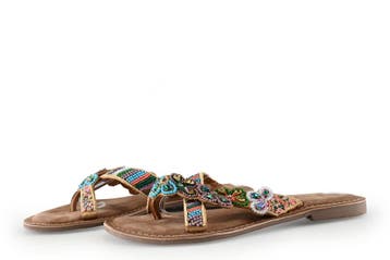 Lazamani Slippers in maat 41 Beige, Kleding | Dames, Slippers, Verzenden, Beige, Lazamani
