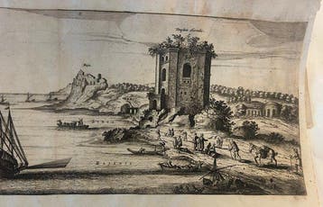 Italië - Campanië//Baai van Baia met het kasteel, Pozzuoli;, Nieuw