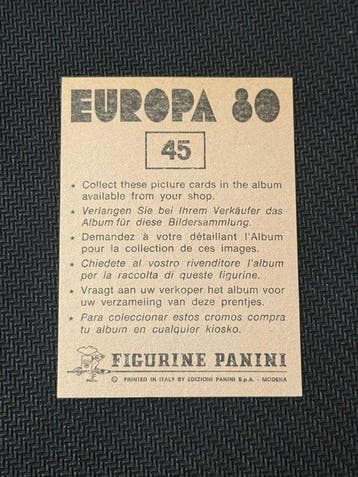 1980 Panini Europa 80 Karl Heinz Rummenigge Sticker -, Collections