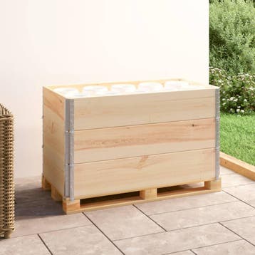 vidaXL Palletopzetranden 3 st 50x100 cm massief grenenhout, Verzenden