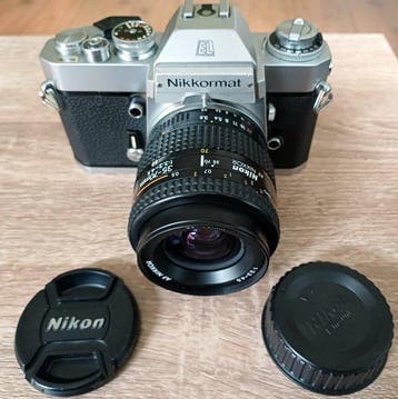 Nikkormat Nikkormat EL, AF Nikkormat Nikon 35-70mm 1.33-45,, Nieuw