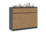 Dressoir Antraciet Eiken Antraciet Eiken (Dressoirs), Verzenden