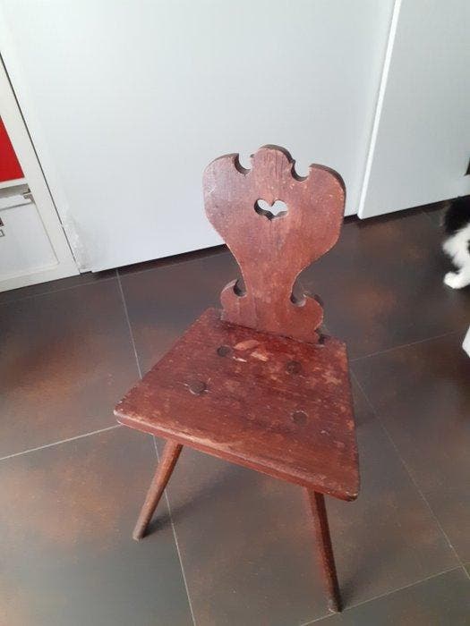 Bijzetstoel (2) - Walnoot, Antiquités & Art, Antiquités | Autres Antiquités
