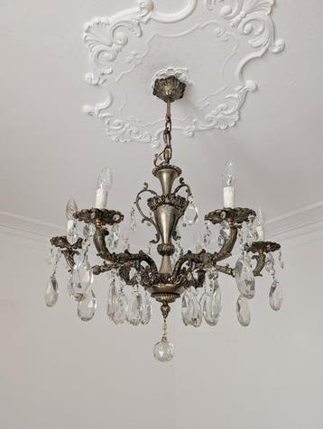 Lustre - Cristal - bronze argenté
