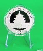 Chine. 10 Yuan 2021 Panda. 30 g Argento Puro .999 (Sans prix, Postzegels en Munten